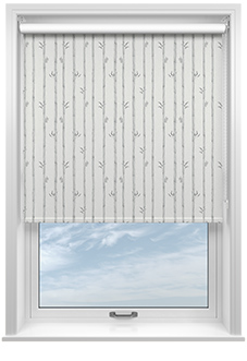 Bamboo Stripe, Smoke Grey - Roller Blind